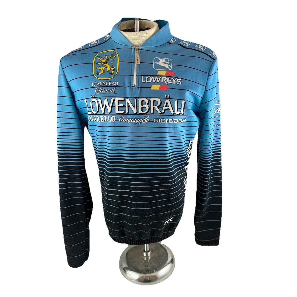 Vtg 80s Giordana Italy‎ Lowenbrau Men's M Cycling Jersey American 7-11 Team